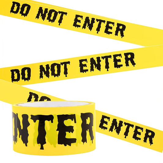82-Foot Halloween Caution Tape – Spooky Warning Tape for Party & Yard Decor