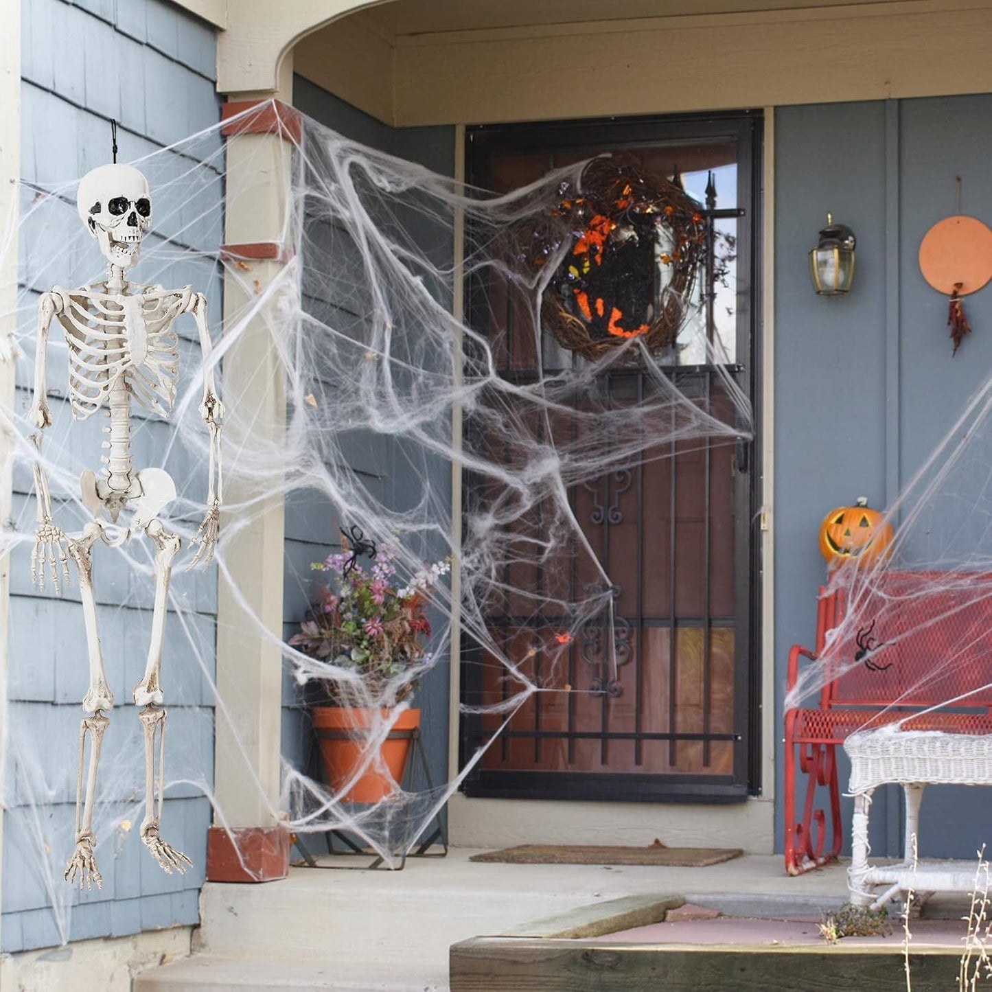 36" Posable Halloween Skeleton – Movable Joints for Party & Yard Decor