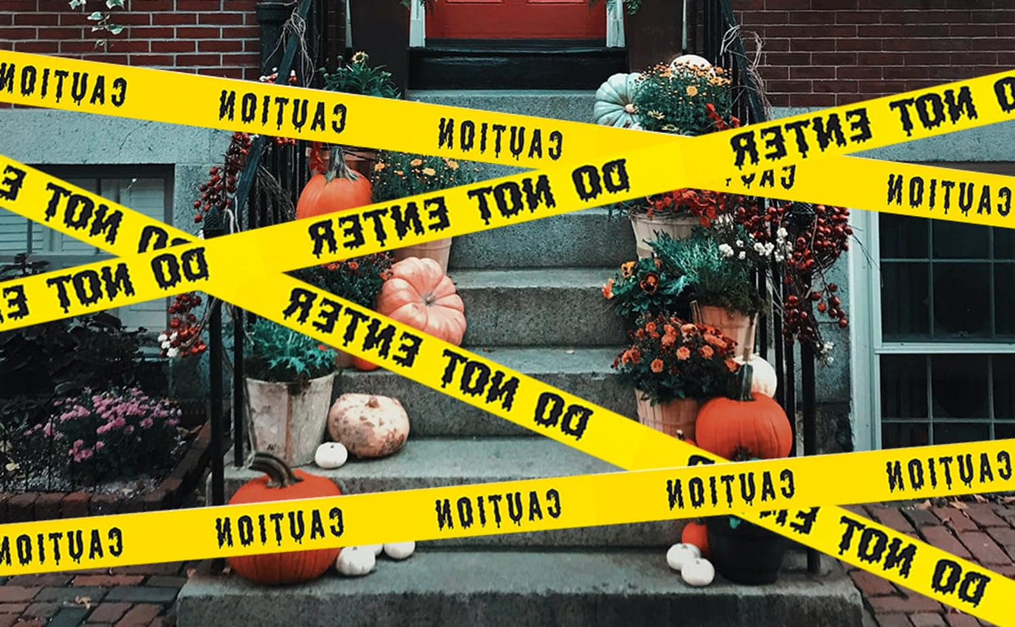 82-Foot Halloween Caution Tape – Spooky Warning Tape for Party & Yard Decor