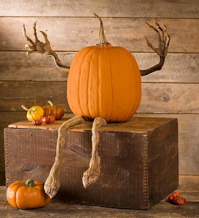 Bendable Pumpkin Arms & Legs – 4-Piece Set for DIY Halloween Decorations