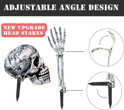 Realistic Skeleton Stakes – Outdoor Halloween Yard & Graveyard Decor