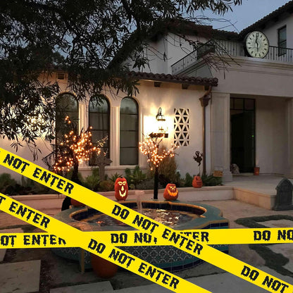 82-Foot Halloween Caution Tape – Spooky Warning Tape for Party & Yard Decor